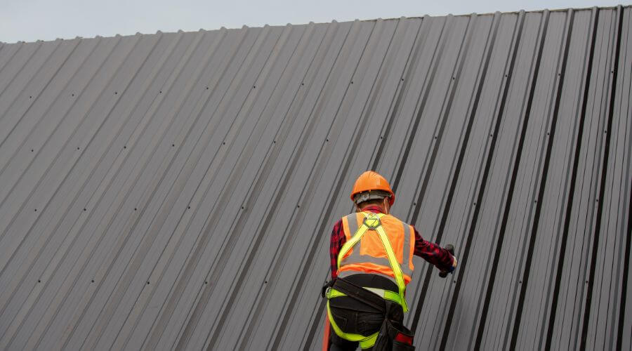 Professional metal roof installation services in Olmsted, IL